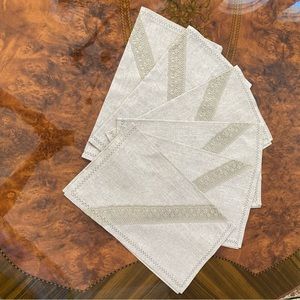 New Handmade Linen Napkins (Set of 6)
